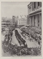 Das Diamantjubiläum der Königin, Probe für den Gottesdienst in St. Paul